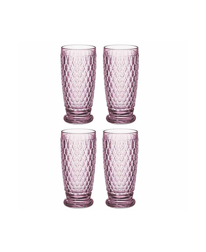 Villeroy & Boch Ston Rose Highball, Set Of 4 3 Villeroy & Boch Ston Rose Highball, Set Of 4