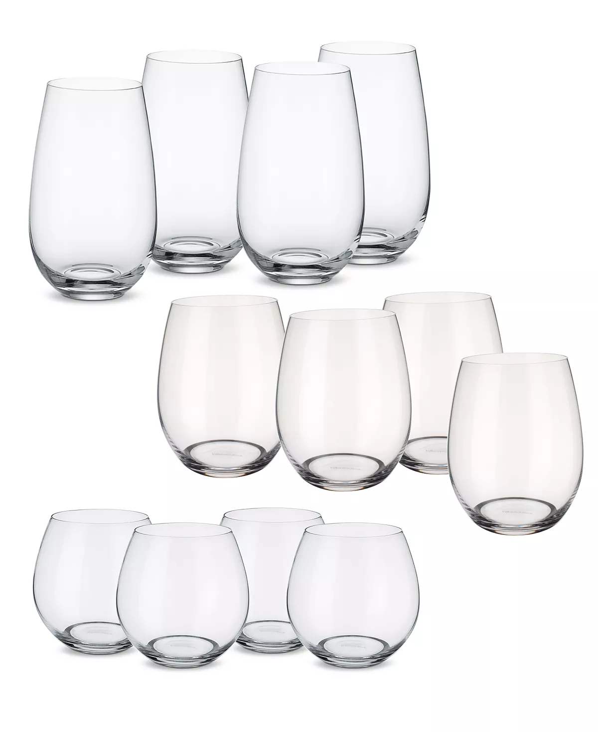 Villeroy & Boch Entrée Stemless Wine 12 Piece Set 4 Villeroy & Boch Entrée Stemless Wine 12 Piece Set - Image 2