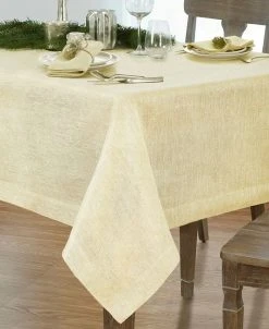 Villeroy & Boch La Classica Luxury Metallic Linen Fabric Tablecloth, 70x146 -Villeroy & Boch Shop 13961578 fpx