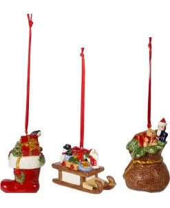 Villeroy & Boch Set Of 3 Gift Box Ornaments