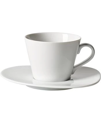 Villeroy & Boch CLOSEOUT! Like Organic White Coffee Cup Saucer 4 Villeroy & Boch CLOSEOUT! Like Organic White Coffee Cup Saucer - Image 2