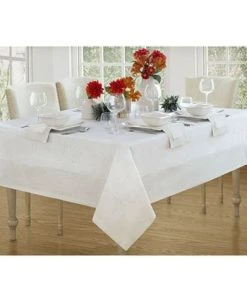 Villeroy & Boch New Wave Metallic Border Linen Tablecloth, 70 X 96 -Villeroy & Boch Shop 17601471 fpx