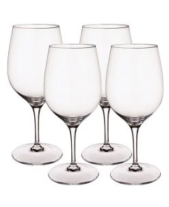 Villeroy & Boch Entrée Red Wine Claret Stems, Set Of 4
