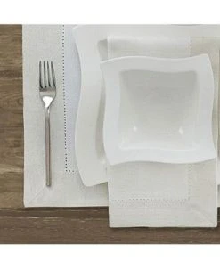 Villeroy & Boch New Wave Metallic Border Linen Placemat, Set Of 4, 14 X 20 -Villeroy & Boch Shop 21299284 fpx