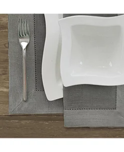 Villeroy & Boch New Wave Metallic Border Linen Placemat, Set Of 4, 14 X 20 -Villeroy & Boch Shop 21299514 fpx