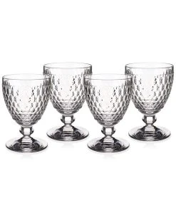 Villeroy & Boch 14 Oz Boston Crystal Goblet, Set Of 4