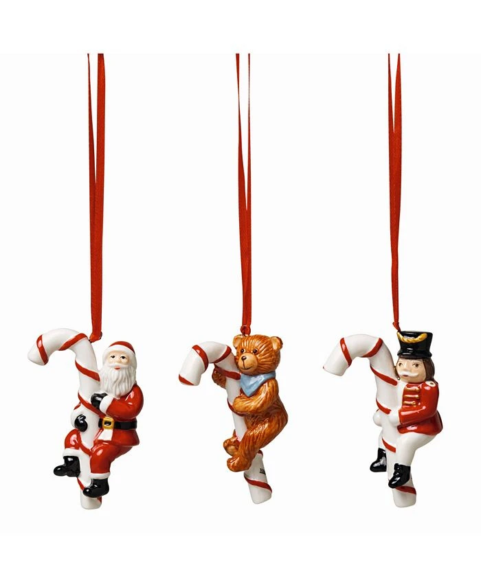Villeroy & Boch Candy Cane Nostalgic Ornaments, Set Of 3 3 Villeroy & Boch Candy Cane Nostalgic Ornaments, Set Of 3