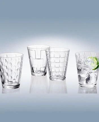 Villeroy & Boch Dressed Up Assorted Clear Tumblers, Set Of 4 5 Villeroy & Boch Dressed Up Assorted Clear Tumblers, Set Of 4 - Image 3