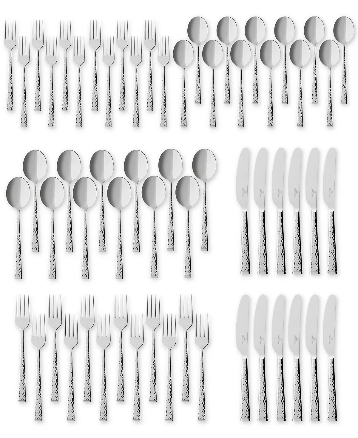 Villeroy & Boch Flatware 18/10, Blacksmith 60 Piece Set 4 Villeroy & Boch Flatware 18/10, Blacksmith 60 Piece Set - Image 2