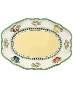 Villeroy & Boch French Garden Fleurence 14.5 Long Medium Oval Platter, Premium Porcelain